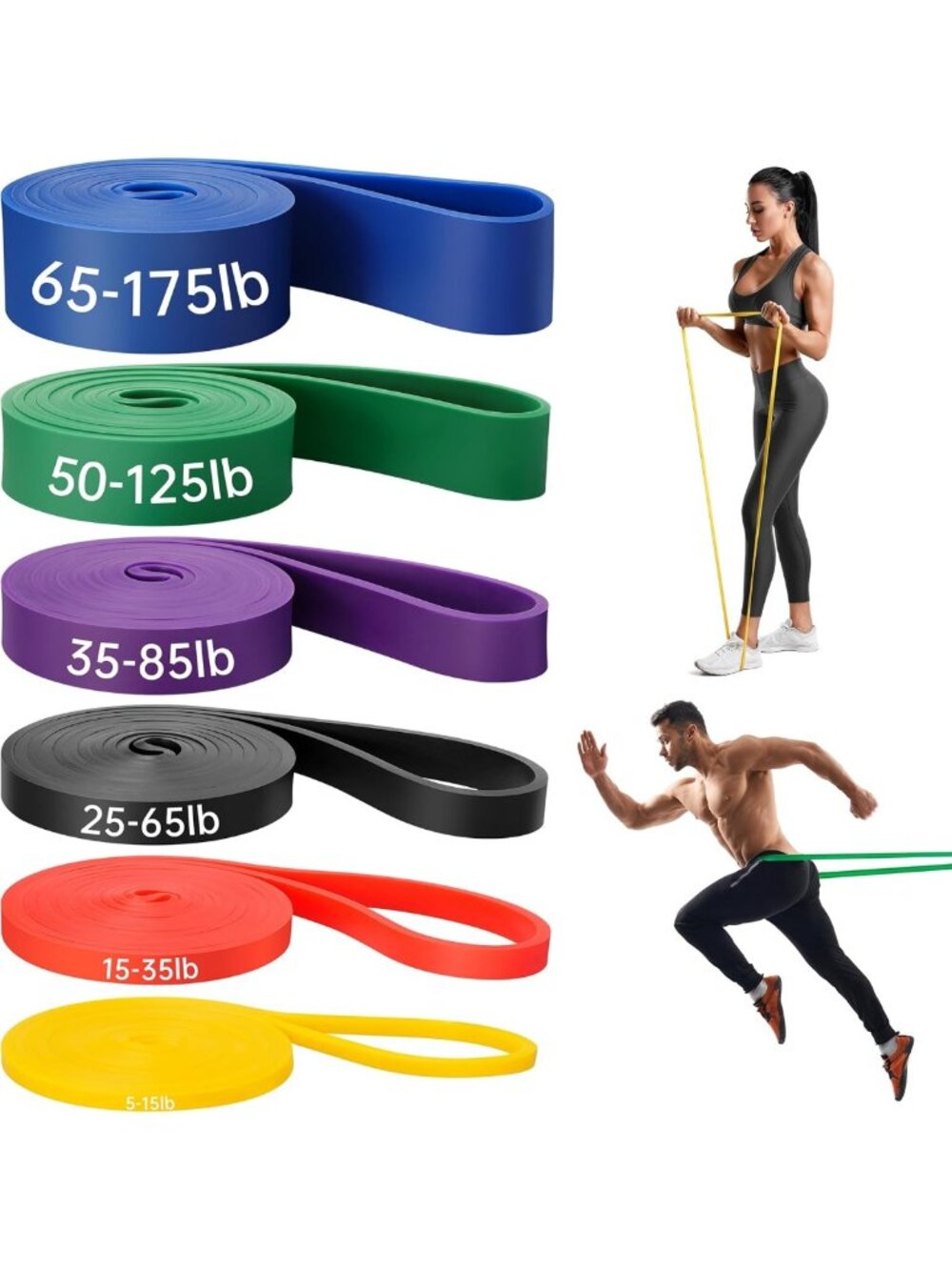 Versatile Resistance Bands Set for Home Workouts, Strength Training & Physical